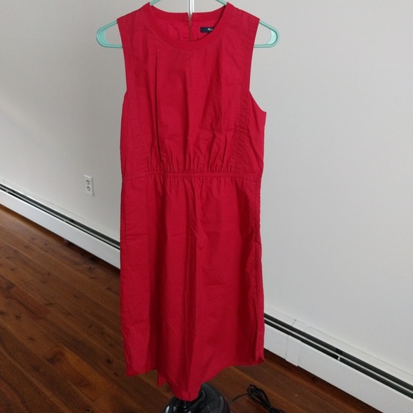 cotton midi dress with pockets